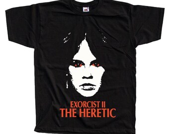 The Exorcist 2 The Heretic Horror movie poster T-Shirt Black vintage scary all sizes S-5XL