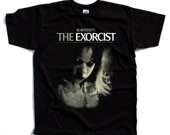 The Exorcist Horror movie poster T-Shirt Black vintage scary all sizes S-5XL