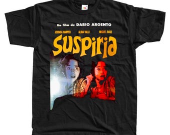 Suspiria Horror movie poster T-Shirt Black vintage scary all sizes S-5XL