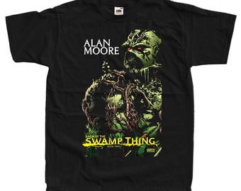 The Swamp Thing V3 Horror movie poster T-Shirt Black vintage scary all sizes S-5XL
