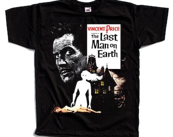 the last man on earth Horror movie poster T-Shirt Black vintage scary all sizes S-5XL