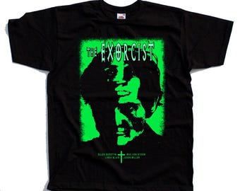 The Exorcist Horror movie poster T-Shirt Black vintage scary all sizes S-5XL