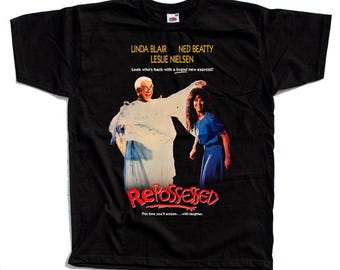 199 Repossessed BLACK Horror movie poster T-Shirt Black vintage scary all sizes S-5XL