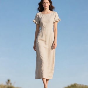 Vestido De Lino - Etsy