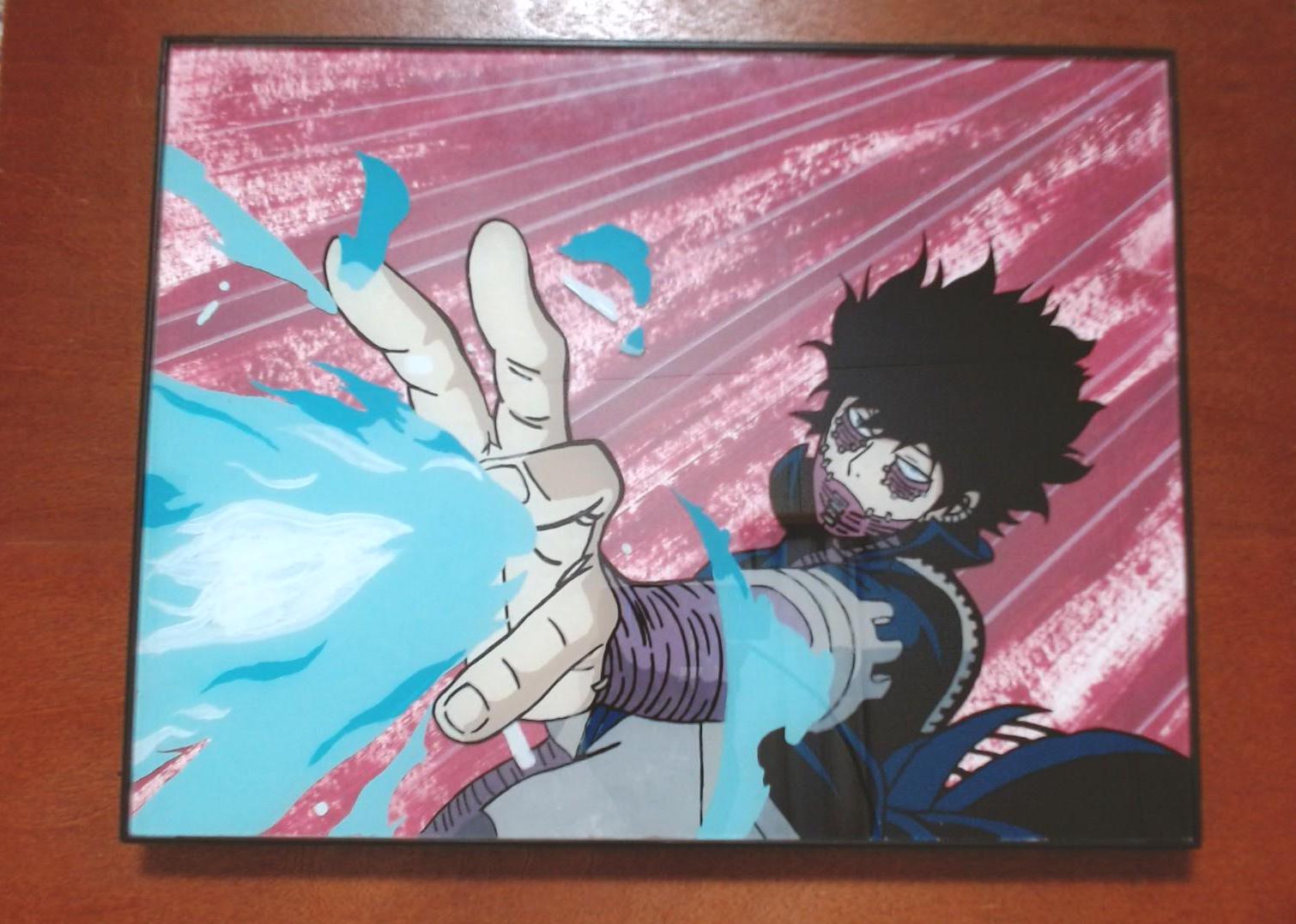 Dabi My Hero Academia Anime Reverse Glass Painting 8x10in - Etsy