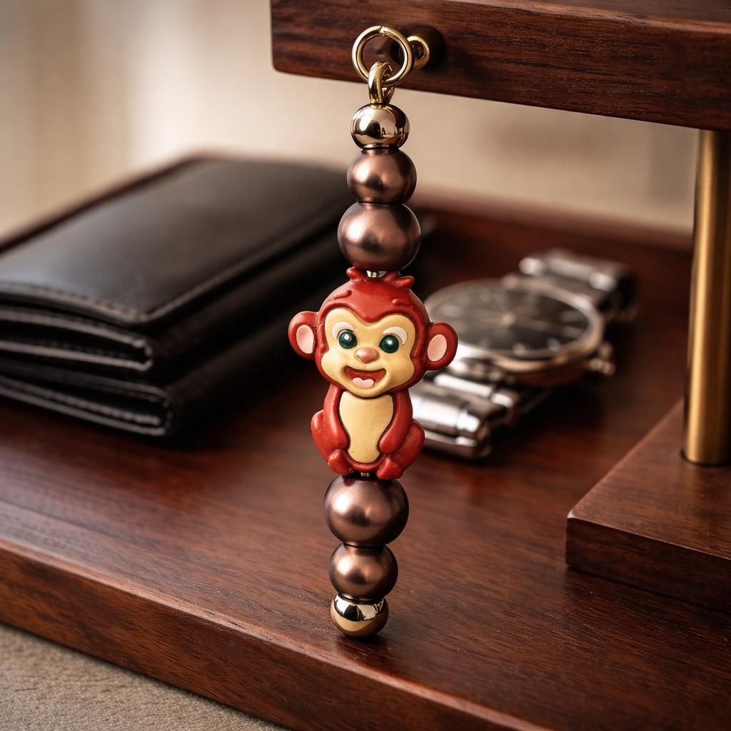Handmade Monkey Keychain - USA Charm, Purse or Bottle - Etsy