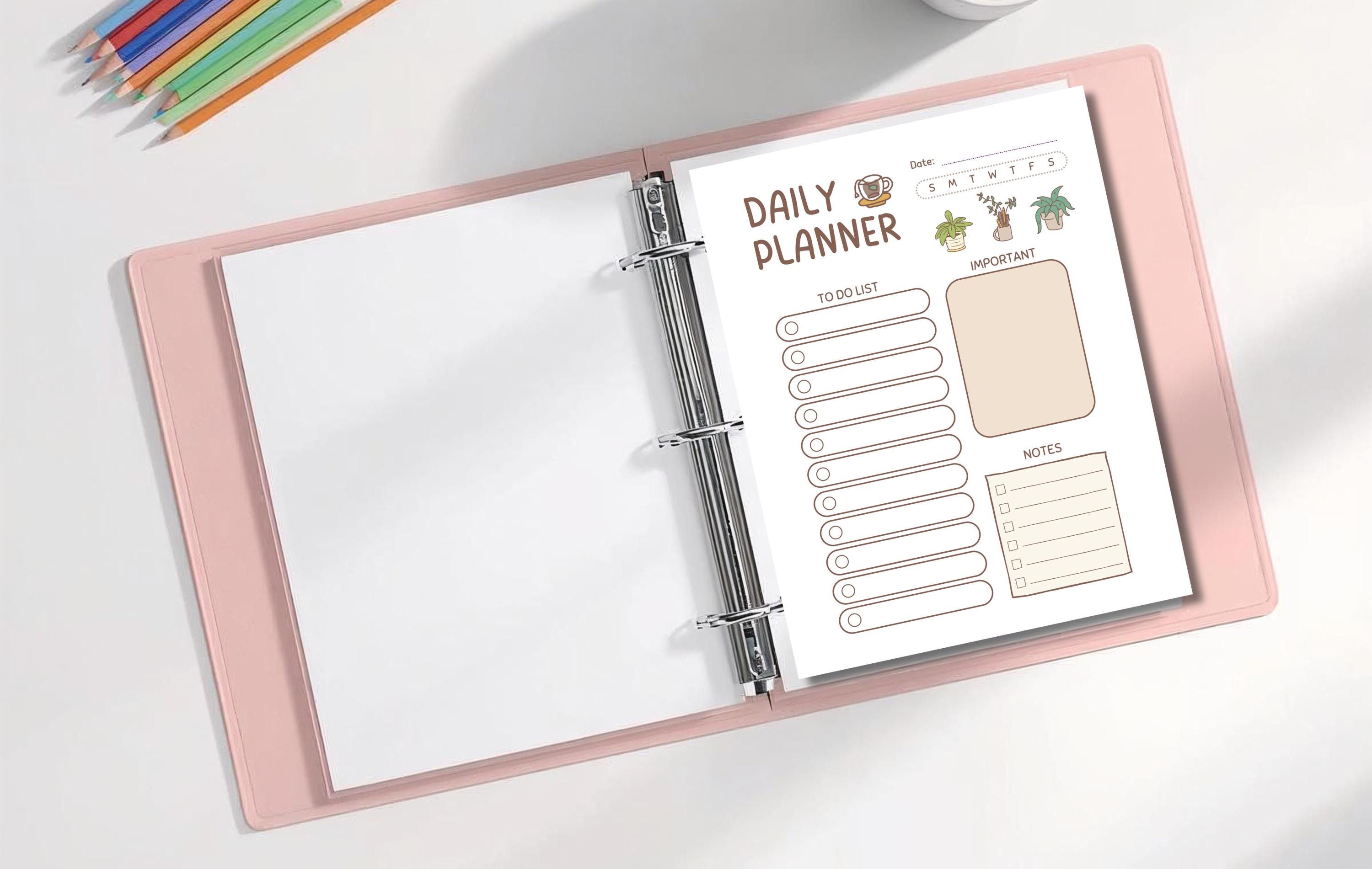Cozy Daily Planner Printable | Cute Planner Page | Daily to Do List ...