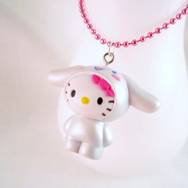 White Cinnamoroll Kawaii Puppy Dog Charm Necklace