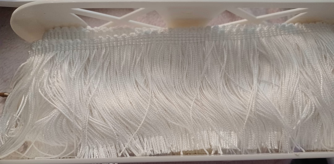 White 4 Inch Fringe Trim Sewing Trim Etsy