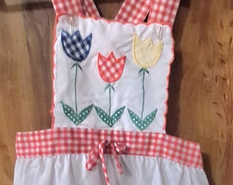 Vintage baby sunsuit, size 0- 6 month.