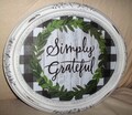 Repurposed, Oval wall picture, Simply Blessed, syroco frame, product logo