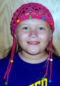 Crochet Hat, Hand made, ,Crochet  Cap, Beaded Crochet, Hot Pink, Beanie, Skull Cap. product logo