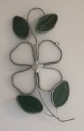 Vintage, Stained Glass Dagwood,,  stained glass, Dogwood,  window decor, sun catcher, product logo