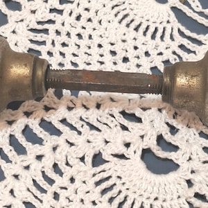 Vintage Glass door knobs. 12 points glass knobs.