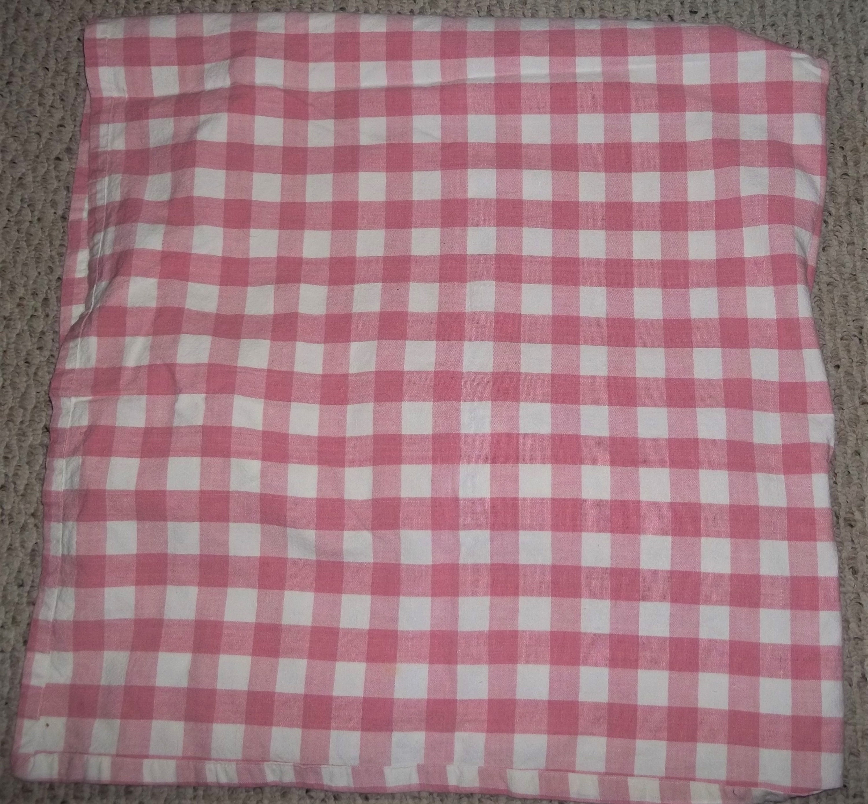 Pink gingham table cloth Table linens square tablecloth Etsy