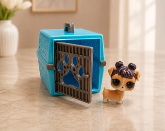 Mini Doll Toy Pet Carrier | Cute Dollhouse Pet Cage | 3D Printed Mini Animal Crate | Kawaii Toy Accessory | Custom Color