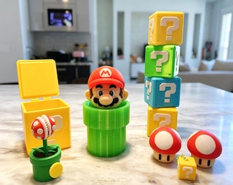 Super Mario Inspired Green Pipe Desk Organizer, Retro Game Inspired Storage Bin, Mini Trash Can, Cute Gaming Desk Decor