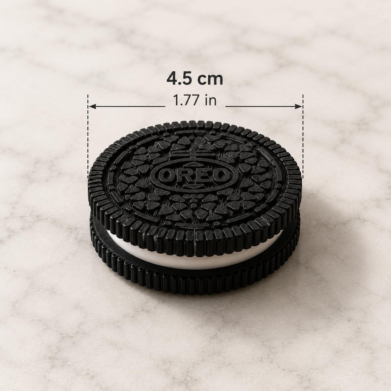Oreo Inspired Fidget Toy | 3D Printed Twist Spinner | Custom Color