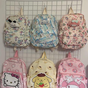 cinnamon roll backpack from hello kitty & Friends - Cinnamoroll School | Bags cuddly touch wherever you go Hello Kitty Cinnamon Roll backpack!