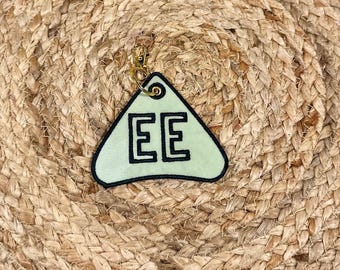 Custom Varsity Letter Bag Charm | Gold Clasp Monogram Gift