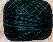 Valdani Thread Perle Cotton Size 12 Color H203 Blackened Teal Heirloom Collection Hand Quilting thread Machine quilting Wool Applique