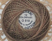 Valdani Perle Cotton thread Size 12 Dusty Leaves 0518 Colorfast Hand Dyed Wool Applique Hand Quilting Wool Applique thread Stitchery