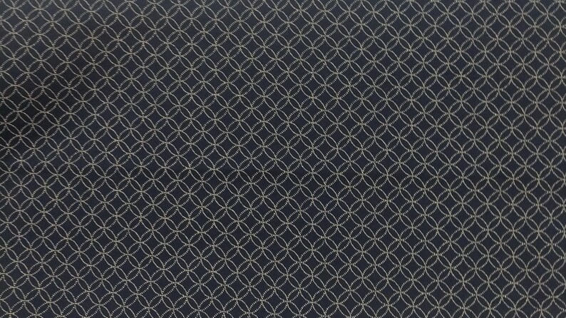 Indigo Japanese fabrics / Cosmo Japan cotton fabrics / Fat Quarters / dark blue fabrics image 4