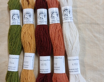 French Merino Wool Floss: Fine Aubusson Embroidery Thread