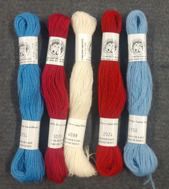 Wool French Floss / Wool Floss / Embroidery Floss / Embroidery Thread / Cross  Stitch Thread / Visible Mending / Applique Thread / Mending 