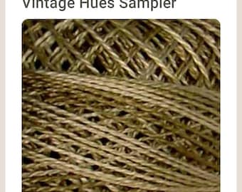 Valdani Perle Cotton thread / Size 12 / color #P3 / Aged Medium White/ Hand Quilting thread / Embroidery thread / Variegated thread
