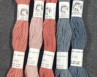 Wool French Floss / Wool Floss / Embroidery Floss / Embroidery Thread / Cross  Stitch Thread / Visible Mending / Applique Thread / Mending 
