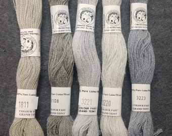 French Wool Floss / Embroidery Floss / Mending thread / Needle Punch thread / Wool Embroidery floss