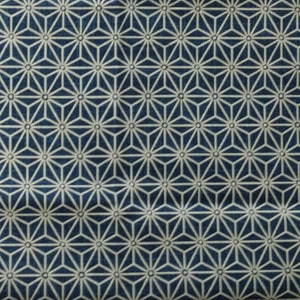 Indigo Japanese fabrics / Cosmo Japan cotton fabrics / Fat Quarters / dark blue fabrics image 8