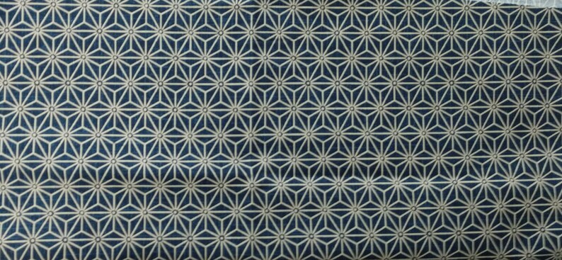 Indigo Japanese fabrics / Cosmo Japan cotton fabrics / Fat Quarters / dark blue fabrics image 8