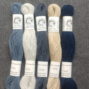 French Wool floss / wool floss / Floss / Embroidery floss / embroidery thread / slow stitch / thread / punch needle / textile art