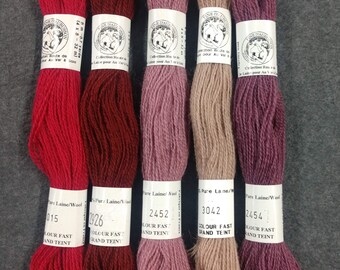 Wool French Floss / Wool Floss / Embroidery Floss / Visible Mending / Sashiko Stitching / Mending thread / Merino wool thread