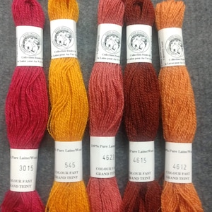 French wool floss / Wool Floss / Floss / Embroidery thread / Embroidery Floss / Punch Needle / Slow Stitching / hand stitching