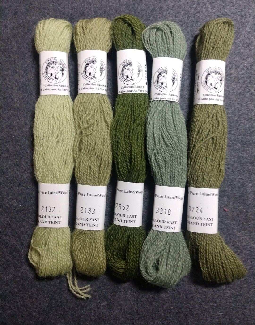 French Wool Floss / Wool Floss / Embroidery Floss / Mending Floss