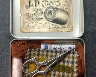 Sewing kit/Sewing notions / Scissors / Sashiko Thread / Sashiko Needles / Wool thread