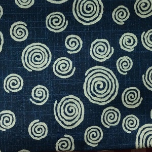 Telas japonesas índigo / Telas de algodón Cosmo Japan / Fat Quarters / telas azul oscuro imagen 8