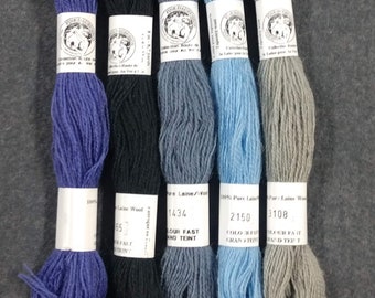 Wool French Floss / Wool Floss / Embroidery Floss / Embroidery wool thread /Wool thread / Visible Mending / Sashiko / Mending thread