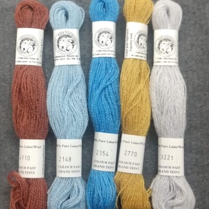 French Wool Floss / Wool Floss / Embroidery floss / embroidery thread / thread / punch needle / Embroidery / Wool Applique / slow stitching