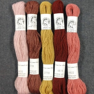 Wool French Floss / Wool Floss / Embroidery Floss / Embroidery wool Thread / Cross Stitch Thread /Visible Mending / Sashiko / Mending thread