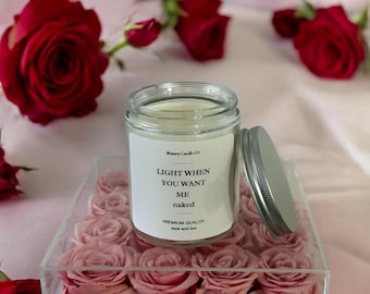 Personalized Funny Candle Gift | Couple Gift | Boyfriend Girlfriend Gift | Spicy Love Candle | Valentine Gift