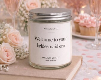 Bridesmaid Proposal Candle, Will You Be My Bridesmaid Gift, Bridesmaid Box Idea, Wedding Gift for Bridal Party