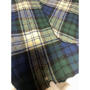 Pendleton Vintage Wool Plaid Chore Jacket Blue Green USA Men's M image 5