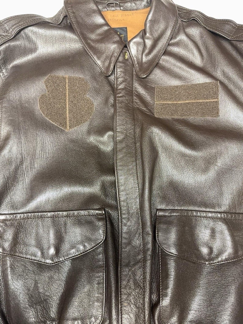 Vintage Avirex A-2 Bomber Flight Jacket Men’s 48 USA Goatskin Leather image 6