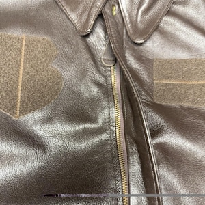 Vintage Avirex A-2 Bomber Flight Jacket Men’s 48 USA Goatskin Leather image 7