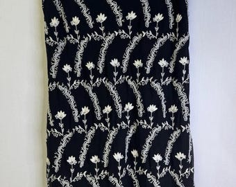 Vintage Adrianna Papell Boutique Evening Silk Beaded Embroidered Midi Skirt 8