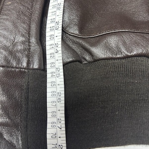 Vintage Avirex A-2 Bomber Flight Jacket Men’s 48 USA Goatskin Leather image 9